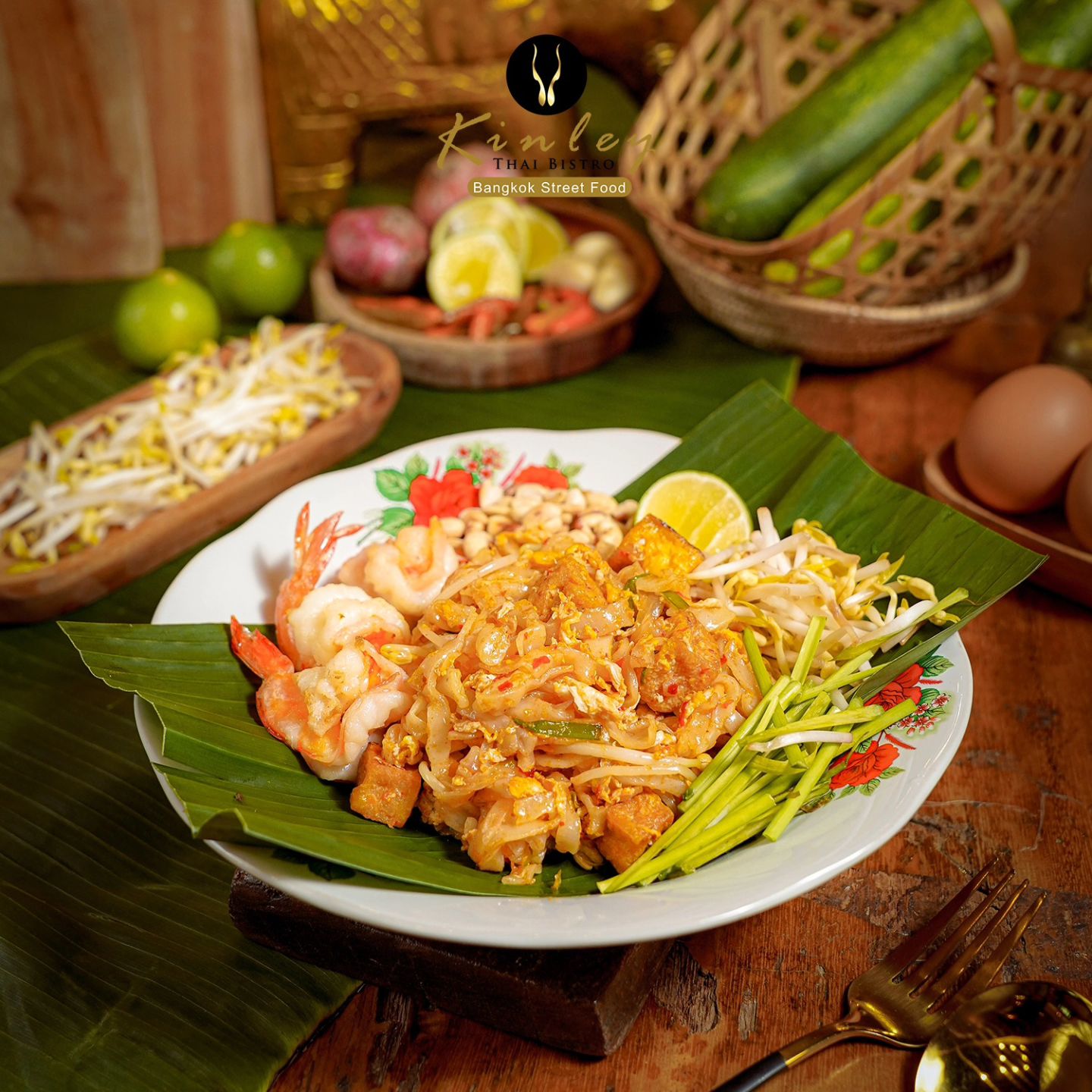 Menu yang bikin ketagihan, Pad Thai Noodles from Kinley Bistro!